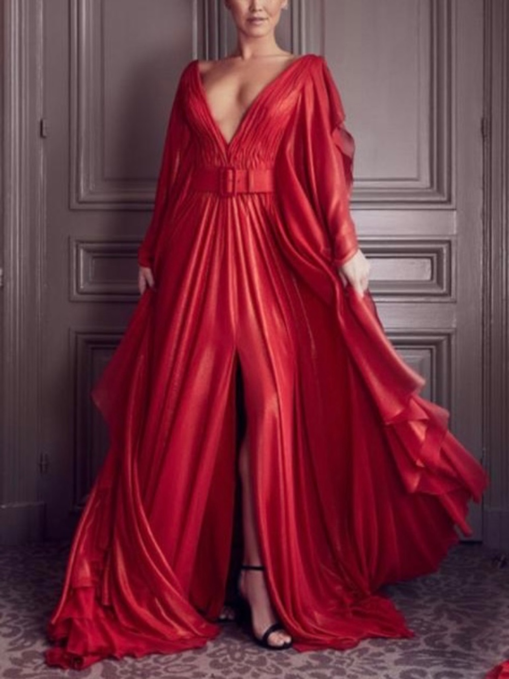 Red Gown | Luxury Evening Dress | US 8–10 Gemy Maalouf